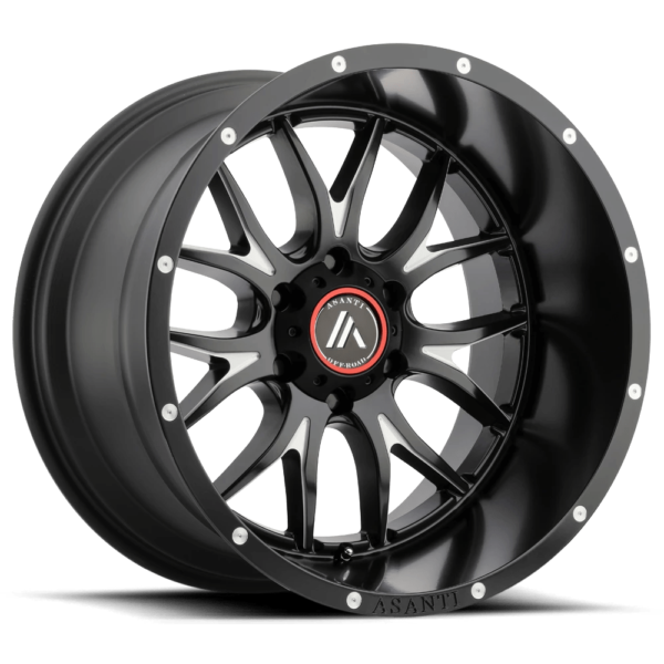 Asanti Off Road AB807 CARBINE 20X9 18 SATIN BLACK MILLED AB807-20908718BM