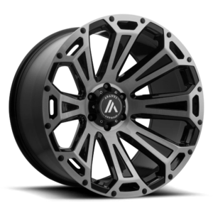 Asanti Off Road AB813 CLEAVER 20X10 -12 BLACK-BRUSHED AB813-201080BB12N