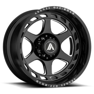 Asanti Off Road AB816 ANVIL 22X10 -18 GLOSS BLACK MILLED AB816-221068GB18N