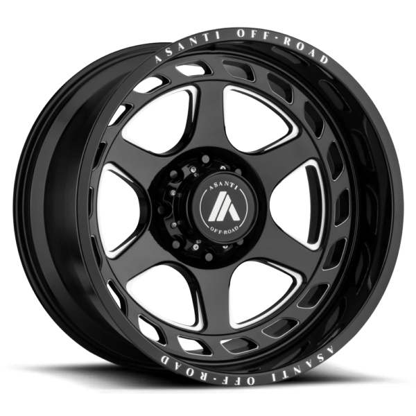 Asanti Off Road AB816 ANVIL 22X10 -18 GLOSS BLACK MILLED AB816-221068GB18N