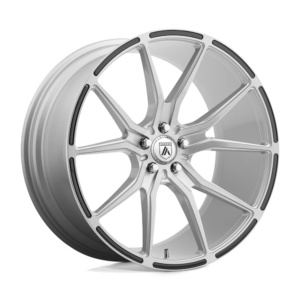 Asanti Black ABL-13 VEGA 20X8.5 38 BRUSHED SILVER CARBON FIBER INSERT ABL13-20851238SL
