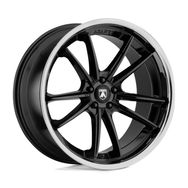 Asanti Black ABL-23 SIGMA 20X10.5 20 GLOSS BLACK CHROME LIP ABL23-20050020BK