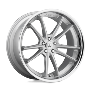 Asanti Black ABL-23 SIGMA 24X9 32 BRUSHED SILVER CHROME LIP ABL23-24900032SL