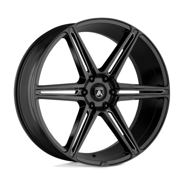 Asanti Black ABL-25 ALPHA 6 24X10 30 GLOSS BLACK MILLED ABL25-24106230BK