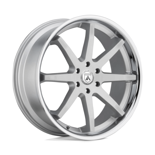 Asanti Black ABL-32 KAISER 24X10 30 BRUSHED SILVER CHROME LIP ABL32-24063430