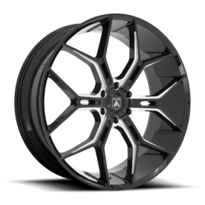 Asanti Black ABL-38 MONARCH TRUCK 22X9.5 38 GLOSS BLACK MILLED ABL38-22956338BK