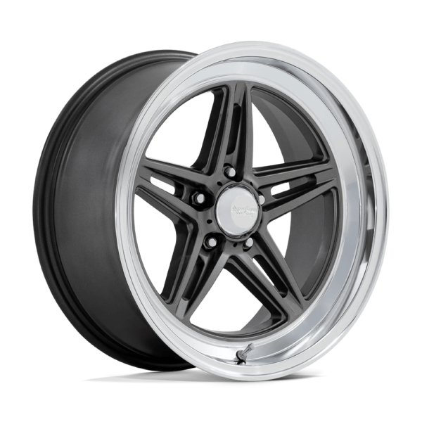 American Racing Vintage VN514 GROOVE 18X10 12 ANTHRACITE WITH DIAMOND CUT LIP VN514AD18101212