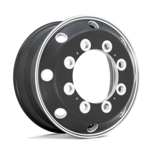 ATX AO404 JOURNEY 22.5X9 176 SATIN BLACK WITH POLISHED LIP - FRONT & REAR INNER AO40422910904H