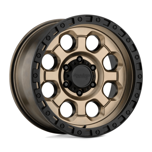 American Racing AR201 15X10 -44 MATTE BRONZE BLACK LIP AR20151012644N