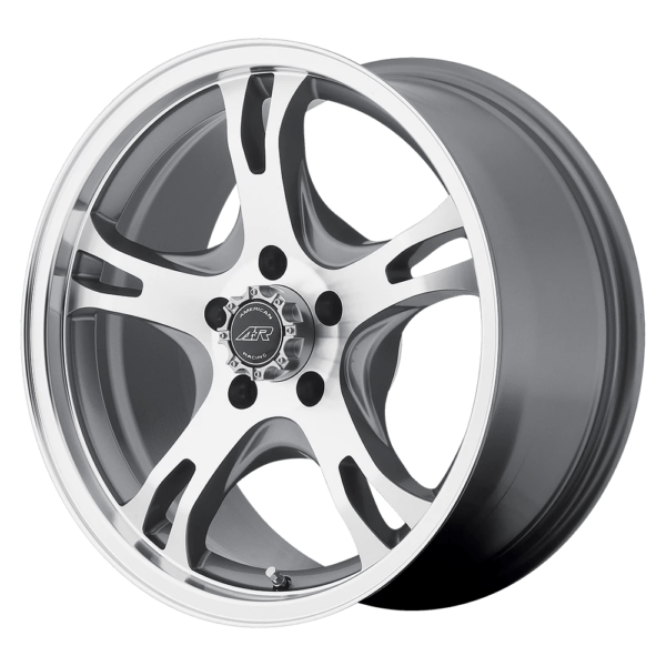 American Racing AR898 15X8 0 DARK SILVER MACHINED AR89858012400