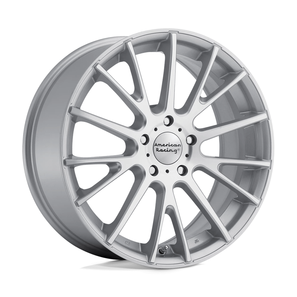 American Racing AR904 19X8 45 BRIGHT SILVER MACHINED FACE AR90498052445