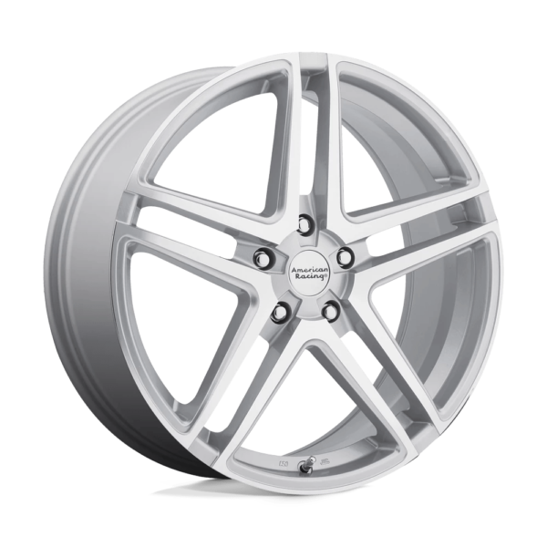 American Racing AR907 16X7 40 BRIGHT SILVER MACHINED FACE AR90767056440