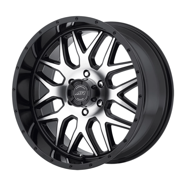 American Racing AR910 20X9 18 GLOSS BLACK MACHINED AR91029068318