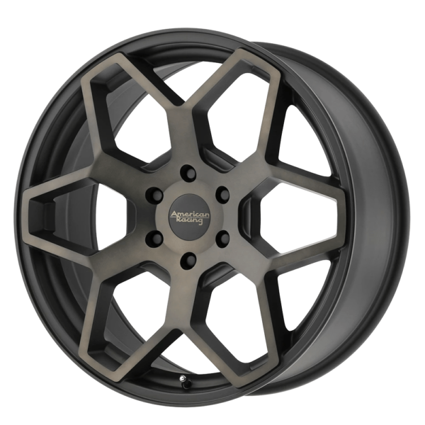 American Racing AR916 18X8.5 35 SATIN BLACK WITH DARK TINT CLEAR COAT AR91688563935