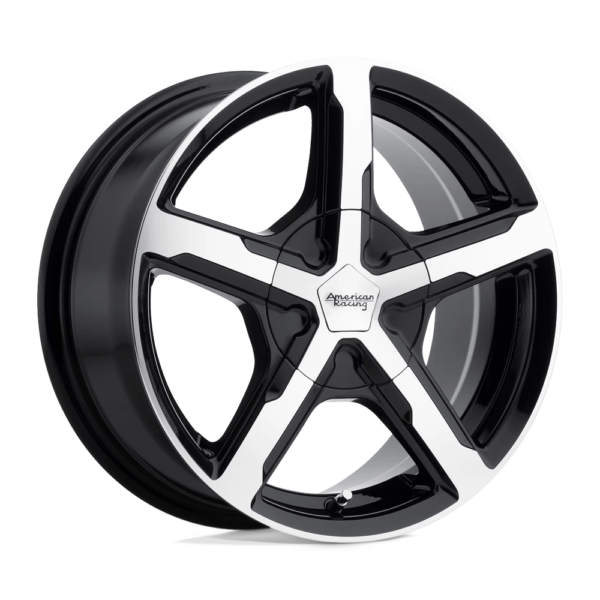 American Racing AR921 TRIGGER 16X7 40 GLOSS BLACK MACHINED AR92167098540