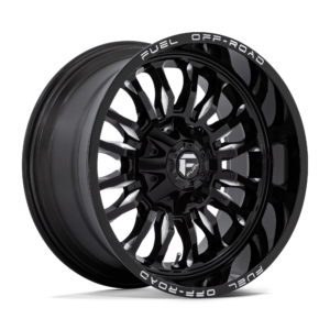Fuel 1PC D795 ARC 20X10 -18 GLOSS BLACK MILLED D79520009847