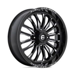 Fuel UTV D821 ARC UTV 22X7 13 GLOSS BLACK MILLED D8212270A644