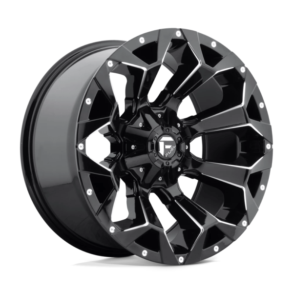 Fuel 1PC D576 ASSAULT 20X10 -18 GLOSS BLACK MILLED D57620008247US