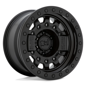 Black Rhino AVENGER BEADLOCK 17X8.5 0 MATTE BLACK W/ BLACK HARDWARE 1785AVG006140M12