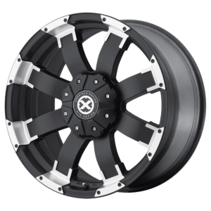 ATX Series AX191 SHACKLE 17X9 20 SATIN BLACK WITH MACHINED FACE AX19179064720