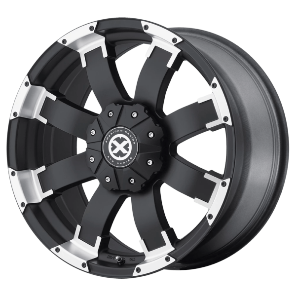 ATX Series AX191 SHACKLE 17X9 20 SATIN BLACK WITH MACHINED FACE AX19179064720