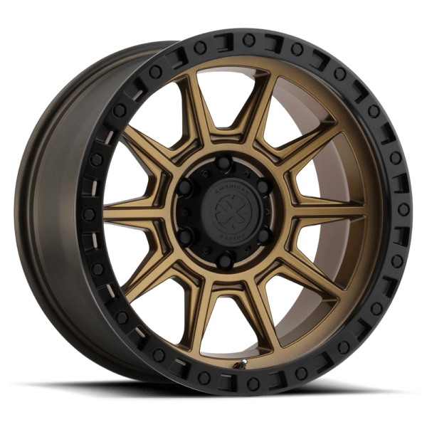 ATX Series AX202 17X9 -12 MATTE BRONZE WITH BLACK LIP AX20279087612N