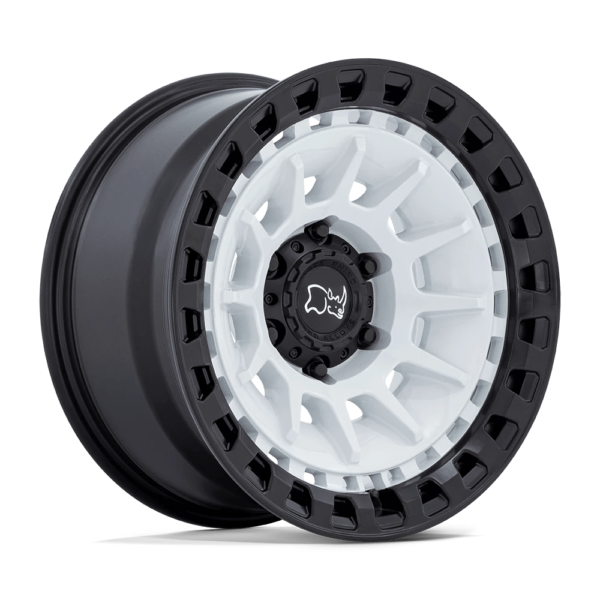 Black Rhino BARRAGE 17X8.5 -10 GLOSS WHITE ON MATTE BLACK BR009WM17856310N