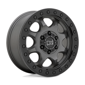 Black Rhino VENTURE BEADLOCK 17X8 38 MATTE GUNMETAL WITH BLACK HARDWARE 1780VTR386130G84