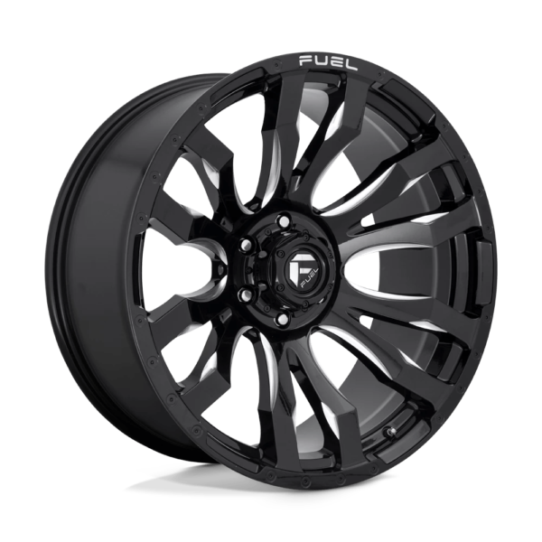 Fuel 1PC D673 BLITZ 20X8.25 -246 GLOSS BLACK MILLED D67320827245