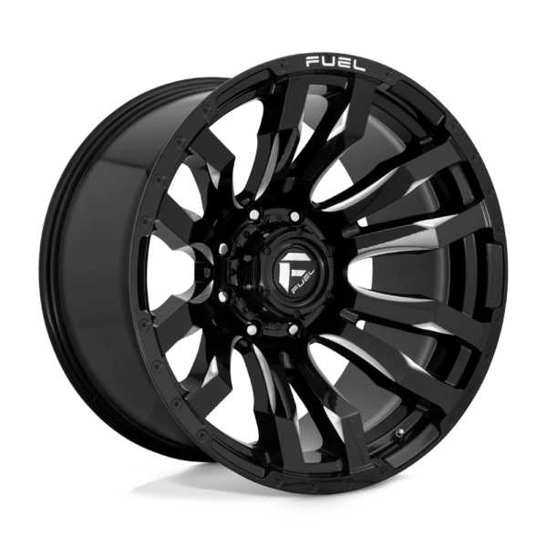 Fuel 1PC D673 BLITZ 22X12 -44 GLOSS BLACK MILLED D67322208247