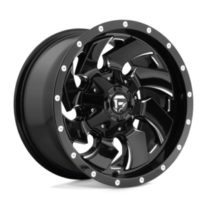 Fuel 1PC D574 CLEAVER 17X9 -12 GLOSS BLACK MILLED D57417909845