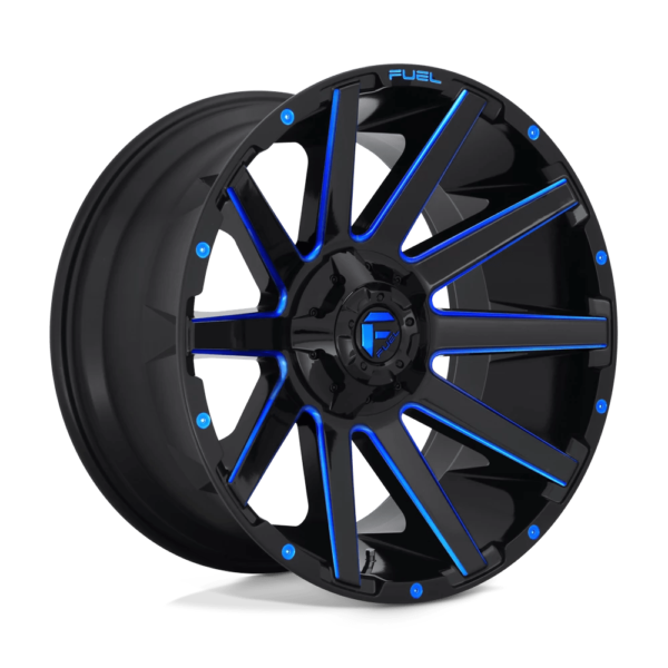 Fuel 1PC D644 CONTRA 20X9 1 GLOSS BLACK BLUE TINTED CLEAR D64420909850