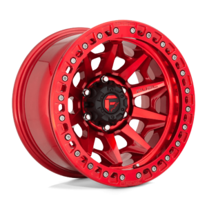 Fuel 1PC D113 COVERT BEADLOCK 17X9 -15 CANDY RED D11317908945