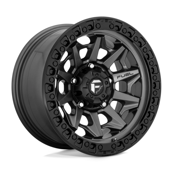 Fuel 1PC D716 COVERT 17X8.5 14 MATTE GUN METAL BLACK BEAD RING D71617858752