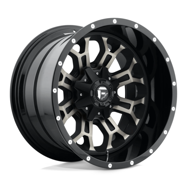 Fuel 1PC D561 CRUSH 22X12 -44 GLOSS MACHINED DOUBLE DARK TINT D56122202647
