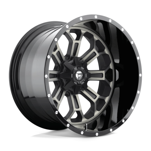 Fuel 1PC D561 CRUSH 22X12 -44 GLOSS MACHINED DOUBLE DARK TINT D56122201747