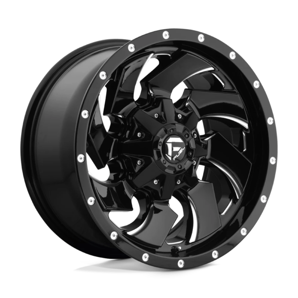 Fuel 1PC D574 CLEAVER 20X8.25 -176 GLOSS BLACK MILLED D57420829225