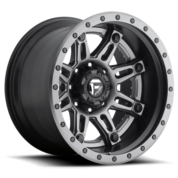 Fuel 2PC D232 HOSTAGE 20X10 -19 MATTE GUN METAL D23220008347