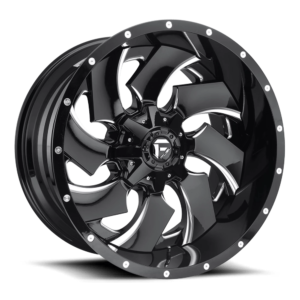 Fuel 2PC D239 CLEAVER 24X16 -99 GLOSS BLACK MILLED D23924605745