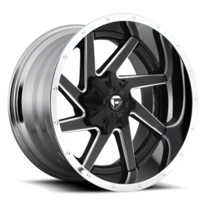 Fuel 2PC D264 RENEGADE 20X10 -19 MATTE BLACK CHROME LIP D26420009847