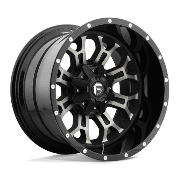 Fuel 2PC D268 CRUSH 22X12 -44 MATTE BLACK DOUBLE DARK TINT D26822209847