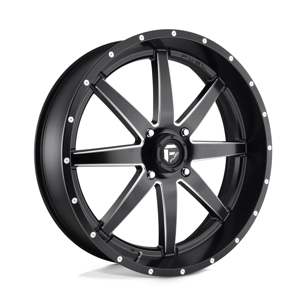 Fuel UTV D538 MAVERICK 24X7 13 MATTE BLACK MILLED D5382470A544