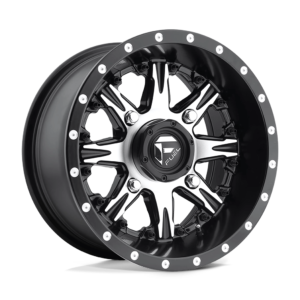 Fuel UTV D541 NUTZ UTV 14X7 13 MATTE BLACK MACHINED D5411470A544