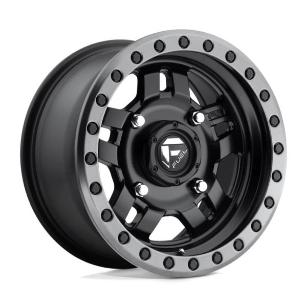 Fuel UTV D557 ANZA 15X7 13 MATTE BLACK GUN METAL RING D5571570A544