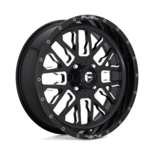 Fuel UTV D611 STROKE 20X7 13 GLOSS BLACK MILLED D6112070A644