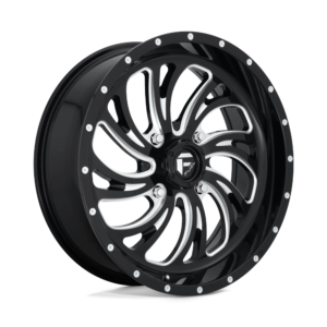 Fuel UTV D641 KOMPRESSOR 22X7 13 GLOSS BLACK MILLED D6412270A644