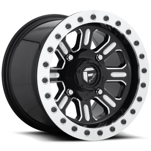Fuel UTV D910 HARDLINE BEADLOCK 15X7 38 GLOSS BLACK MILLED D9101570A654