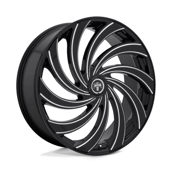 DUB 1PC S239 DELISH 24X9 15 GLOSS BLACK MILLED S239249022+15