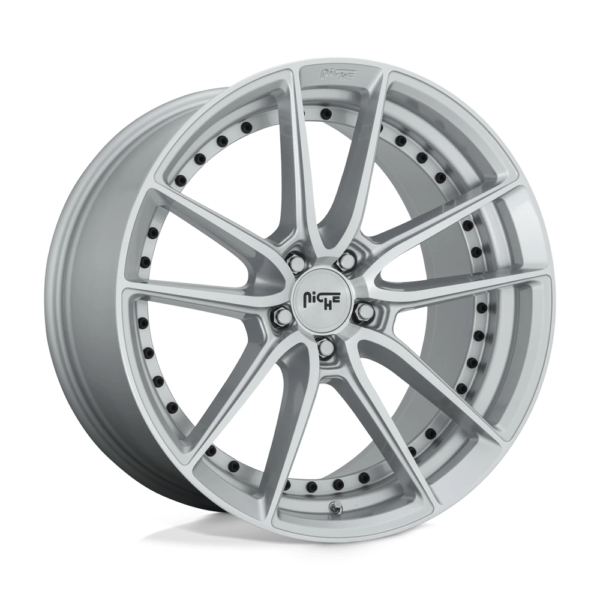 Niche 1PC M221 DFS 19X8.5 42 GLOSS SILVER MACHINED M221198543+42