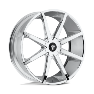 DUB 1PC S201 PUSH 22X9.5 38 CHROME PLATED S201229500+38D